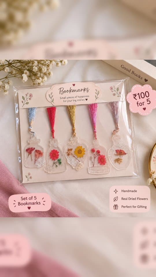 Aesthetic Custom Bookmark Set
